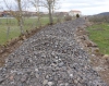 l'empierrement du chemin 
