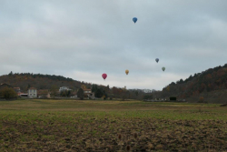 Arrivée des montgolfières