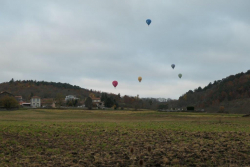 Arrivée des montgolfières